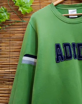 Sudadera Adidas Vintage Verde Talla L
