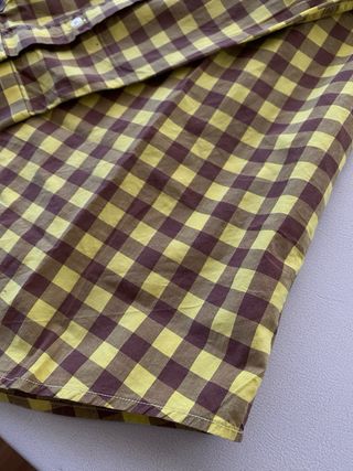 Camisa El Ganso cuadros marrón y amarillo