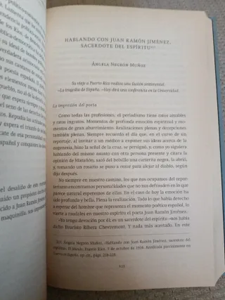 Libro. Juan Ramón Jiménez. Entrevistas