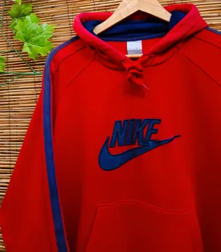 Sudadera Vintage Nike Roja Talla M