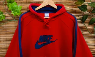Sudadera Vintage Nike Roja Talla M