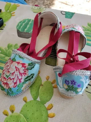 Forro espardeñas fallera