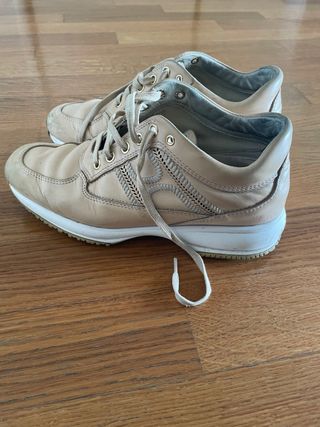 Scarpe Hogan donna beige/rosa taglia 37