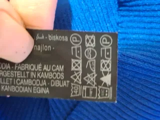 Abito donna blu collo alto