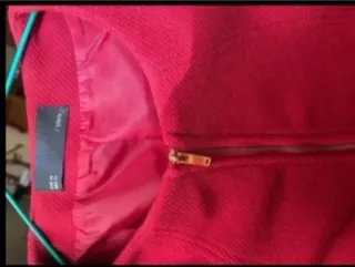 Chaqueta americana rosa con cremallera Talla M