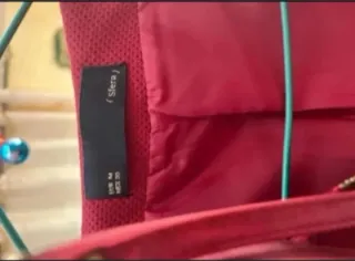 Chaqueta americana rosa con cremallera Talla M