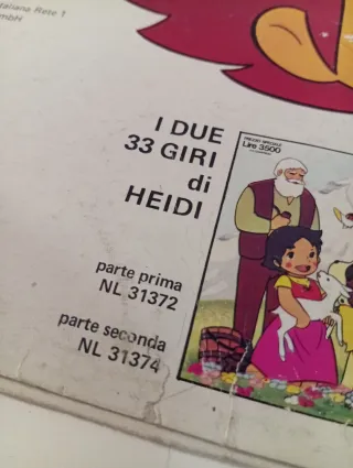 Heidi 45 giri prima e seconda parte