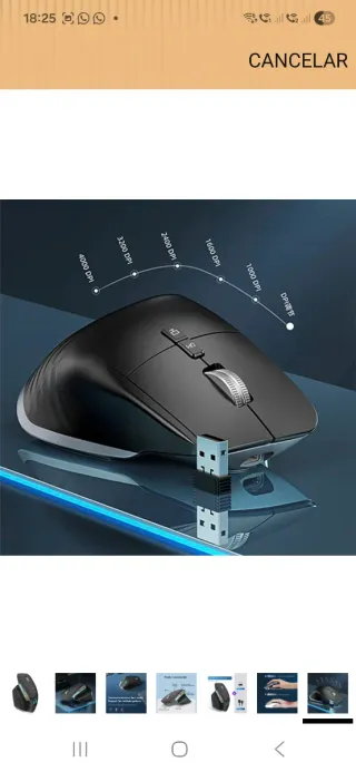 Ratón Sefdrert Ergonómico Inalámbrico