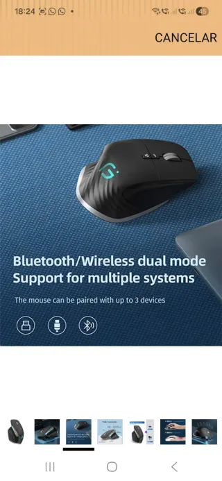 Ratón Sefdrert Ergonómico Inalámbrico