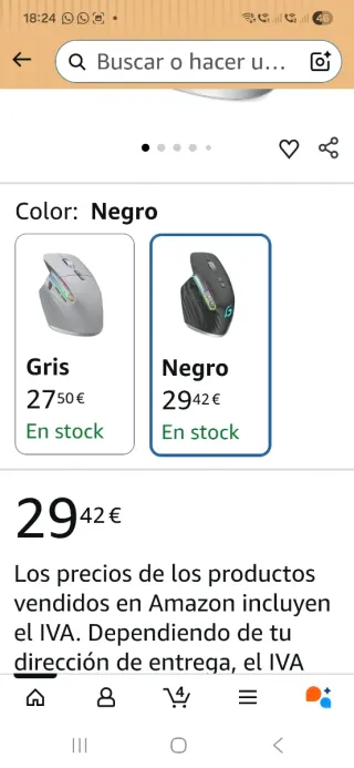 Ratón Sefdrert Ergonómico Inalámbrico