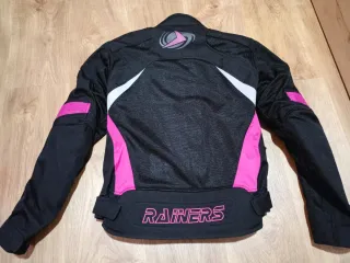 Chaqueta Moto Verano/Entretiempo Negra y Rosa
