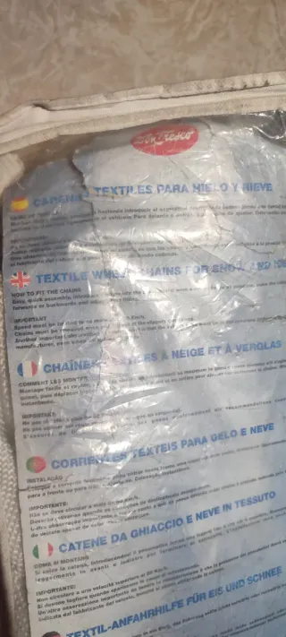 Cadenas textiles para nieve y hielo