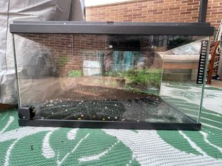 Acuario 60L Negro y Transparente