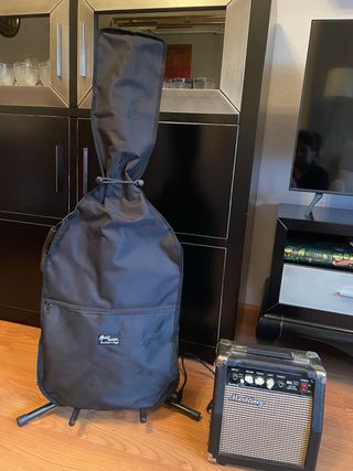 Guitarra Eléctrica Baffin Blanca + Amplificador