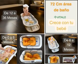 Bañera Plegable Bebé 0-36 Meses