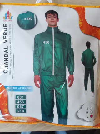 Disfraz Chándal Verde Juego Calamar Talla L