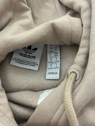 Sudadera Adidas Beige Oversize