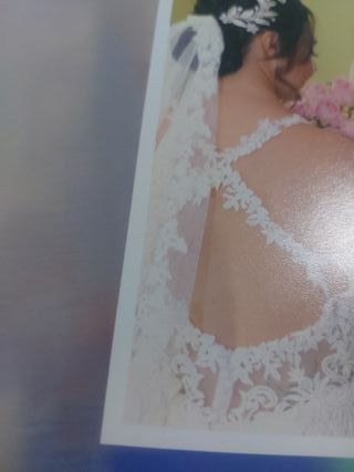 Traje de Novia Blanco con Velo