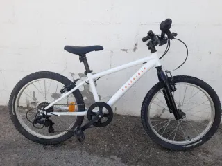 Bicicleta infantil Rockrider blanca