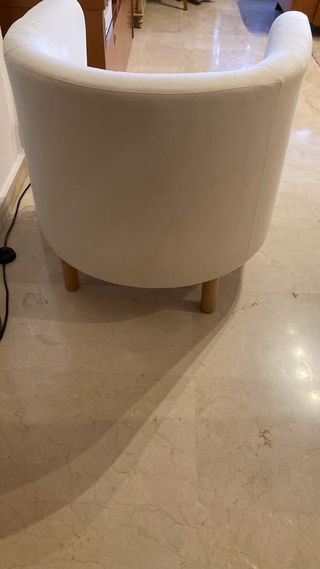 Butaca individual blanca Ikea