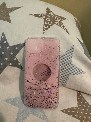 Funda Phone 13 Rosa Glitter