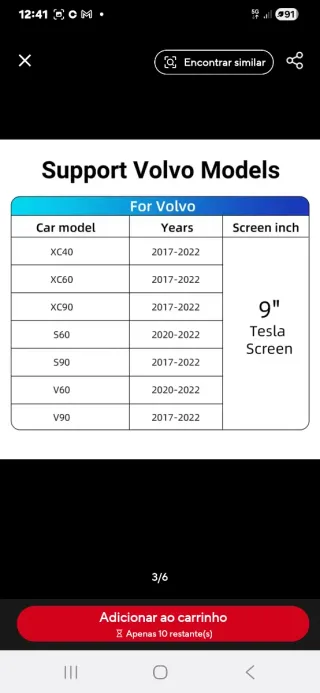 Kit Apple CarPlay Android Auto Volvo