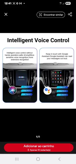 Kit Apple CarPlay Android Auto Volvo