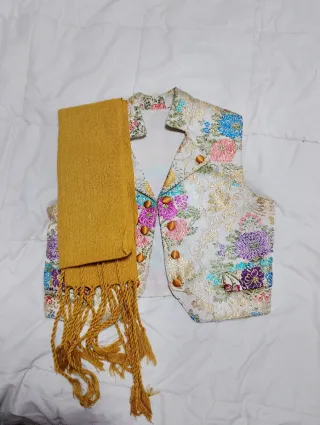 Chaleco y fajín fallero talla 36