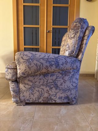 Butaca de tela floral