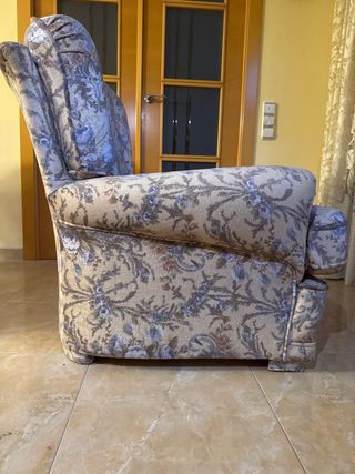 Butaca de tela floral