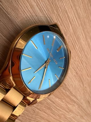 Reloj Michael Kors Dorado Esfera Azul