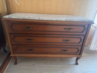 Aparador madera y mármol