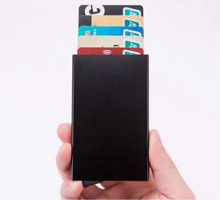 Porta carte in alluminio anti RFID