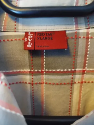 Camisa Levi's XL Cuadros Beige/Gris