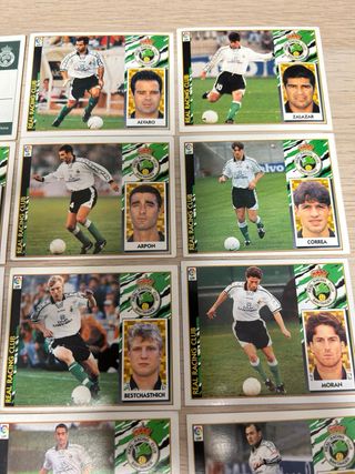 Lote 25 cromos Liga 97-98 Racing Santander