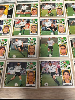 Lote 25 cromos Liga 97-98 Racing Santander