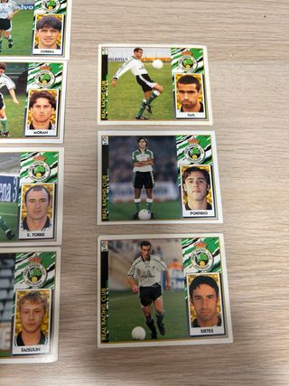 Lote 25 cromos Liga 97-98 Racing Santander