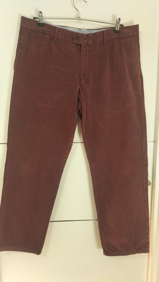 Pantalón Emidio Tucci, color burdeos