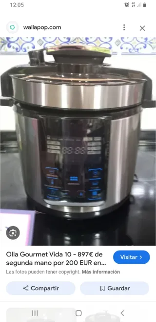 Robot Cocina VIDA GOURMET 6L 10 Programas