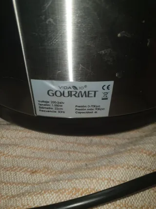 Robot Cocina VIDA GOURMET 6L 10 Programas