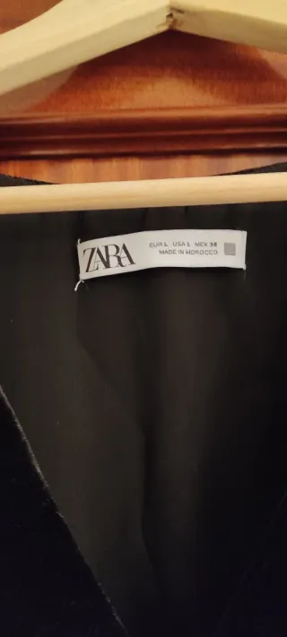 Vestido Zara Terciopelo y FloresL