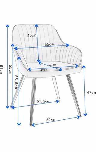 Sillón azul terciopelo patas doradas