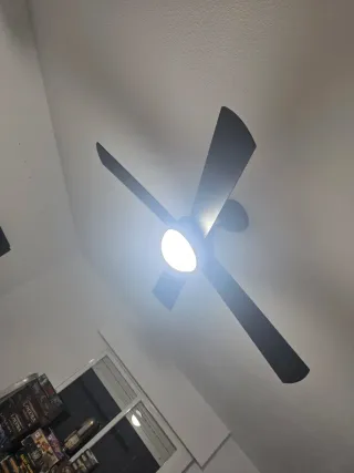 Lámpara Ventilador Negra