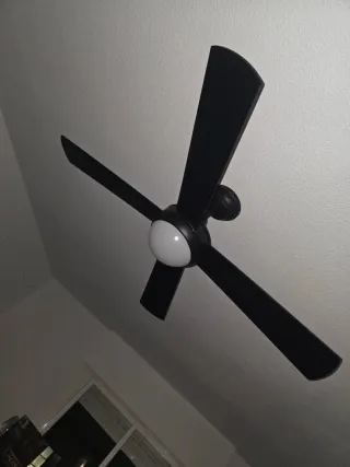 Lámpara Ventilador Negra