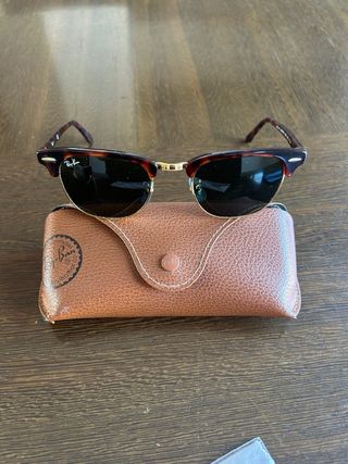 Gafas de Sol Ray-Ban Clubmaster Marrón/Dorado