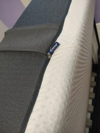 Cama forja 90 + colchón Emma + somier+ mesa estud