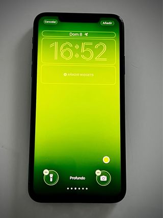 iPhone 11 Pro Max con custodia protettiva impeccabile