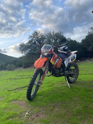 KTM 125 EXC Naranja/Blanca