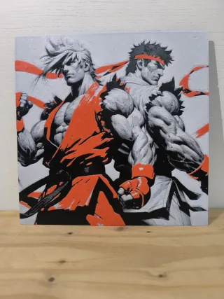 Street Fighter Ken Ryu Hueforge 20x20cm