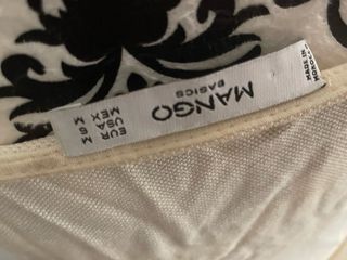 Vestido Mango cuello halter beige